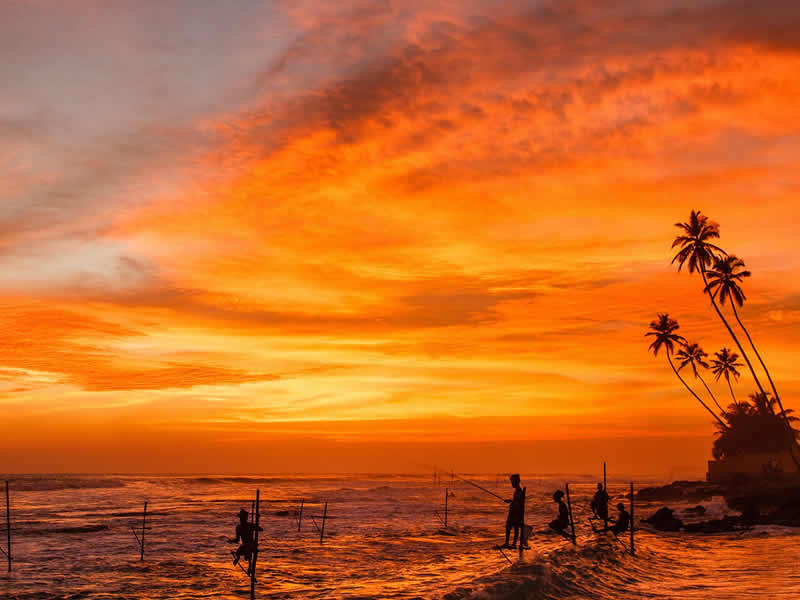 A couple enjoying a scenic Sri Lankan viewpoint